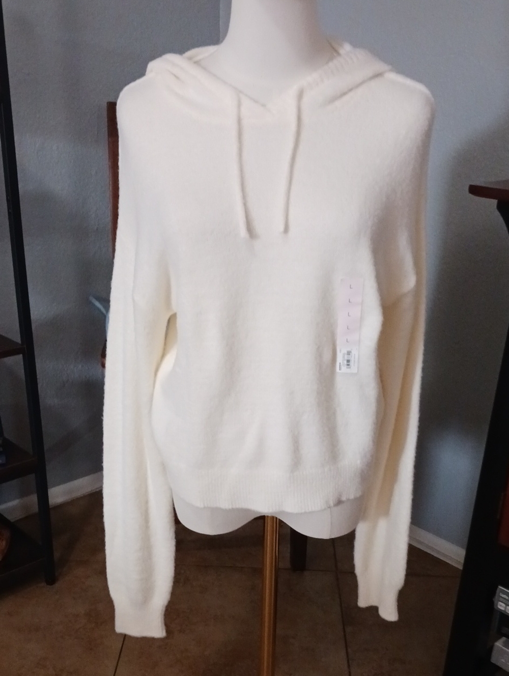 SO Cream Hooded Crewneck Sweater